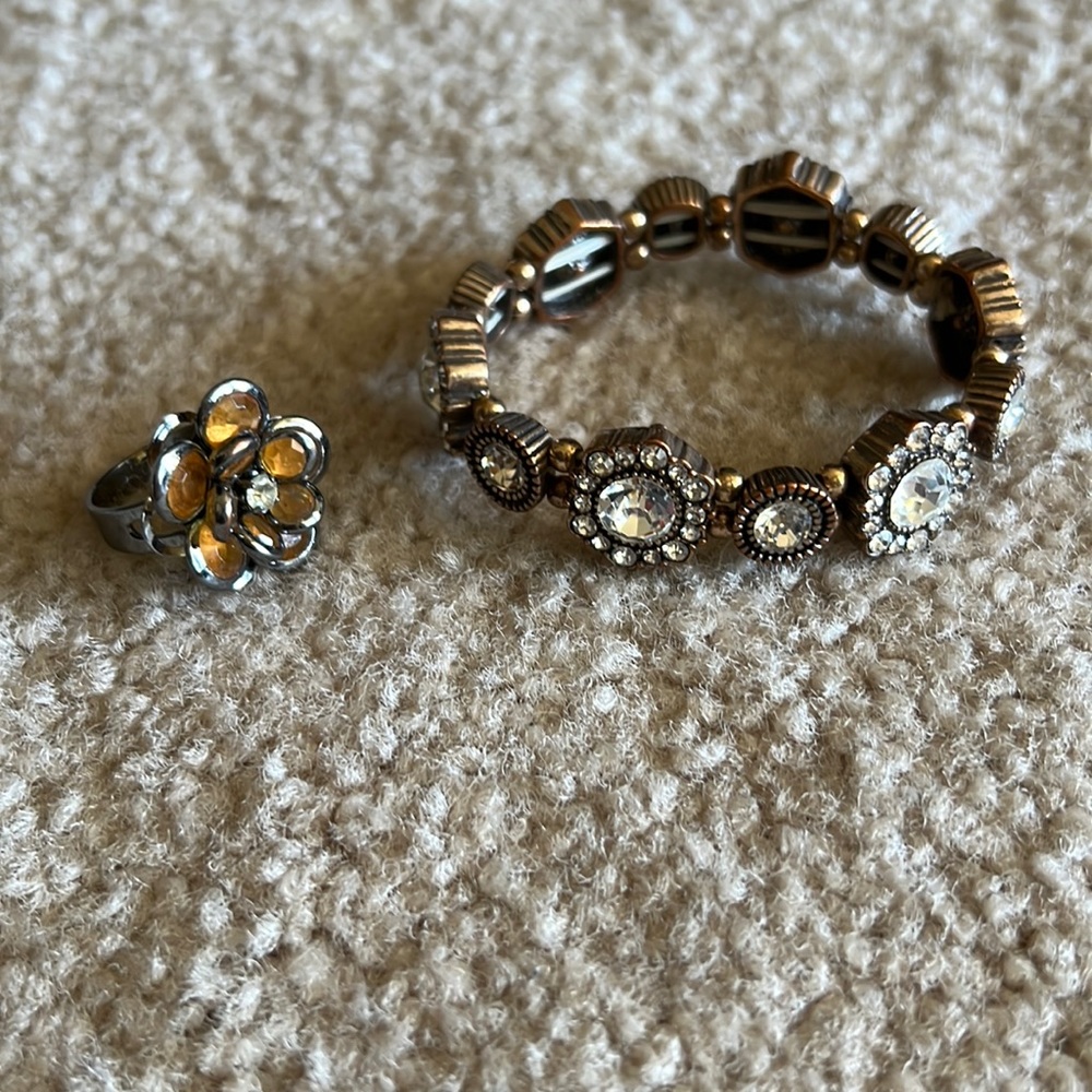 Bracelet and a ring set